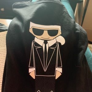 Karl lagerfeld t-shirt black medium kocktail karl